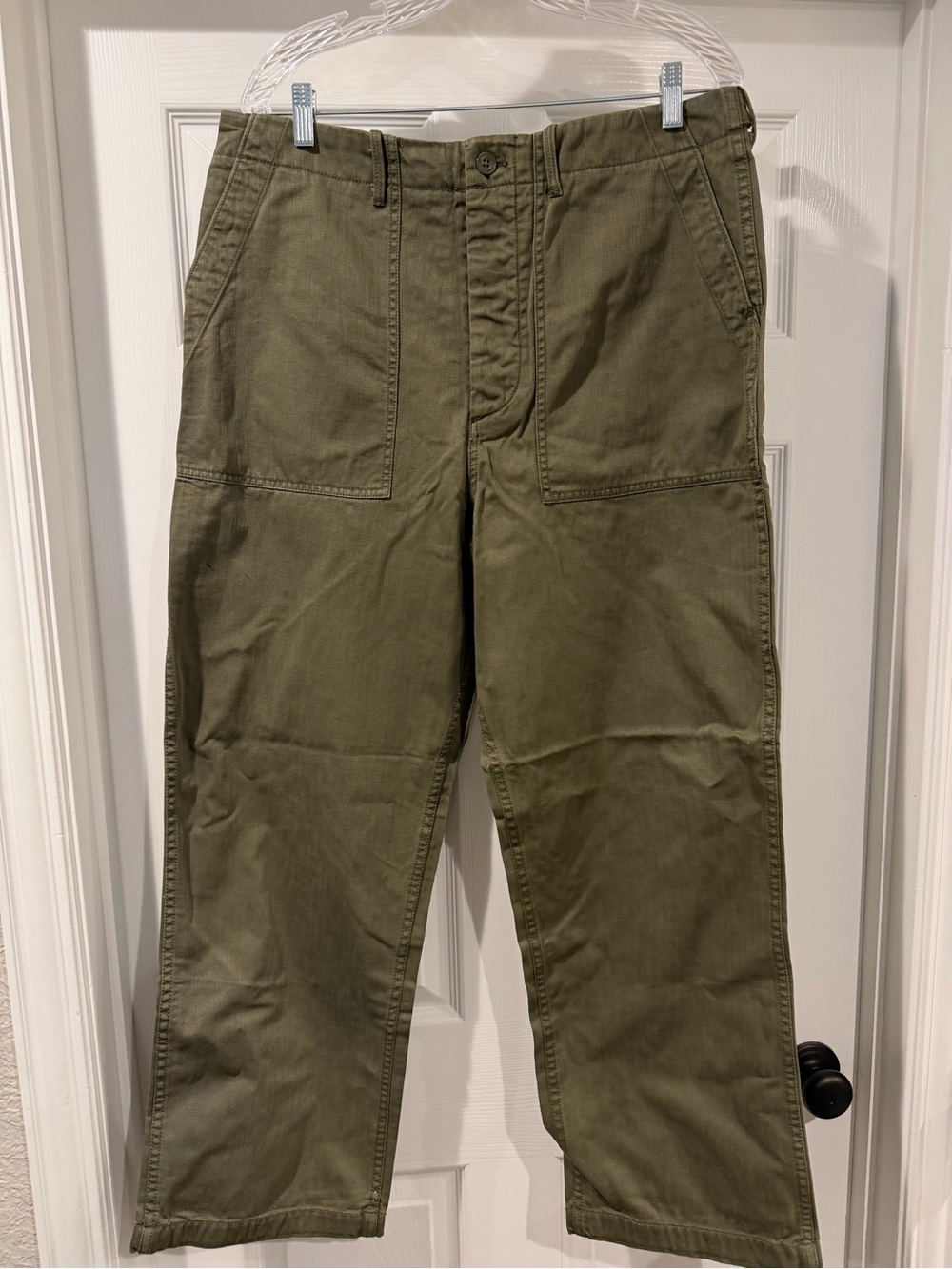 NWT J.Crew Garment Wash Women’s Olive Green Utility Pants